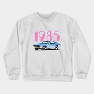 1985 vintage car Crewneck Sweatshirt